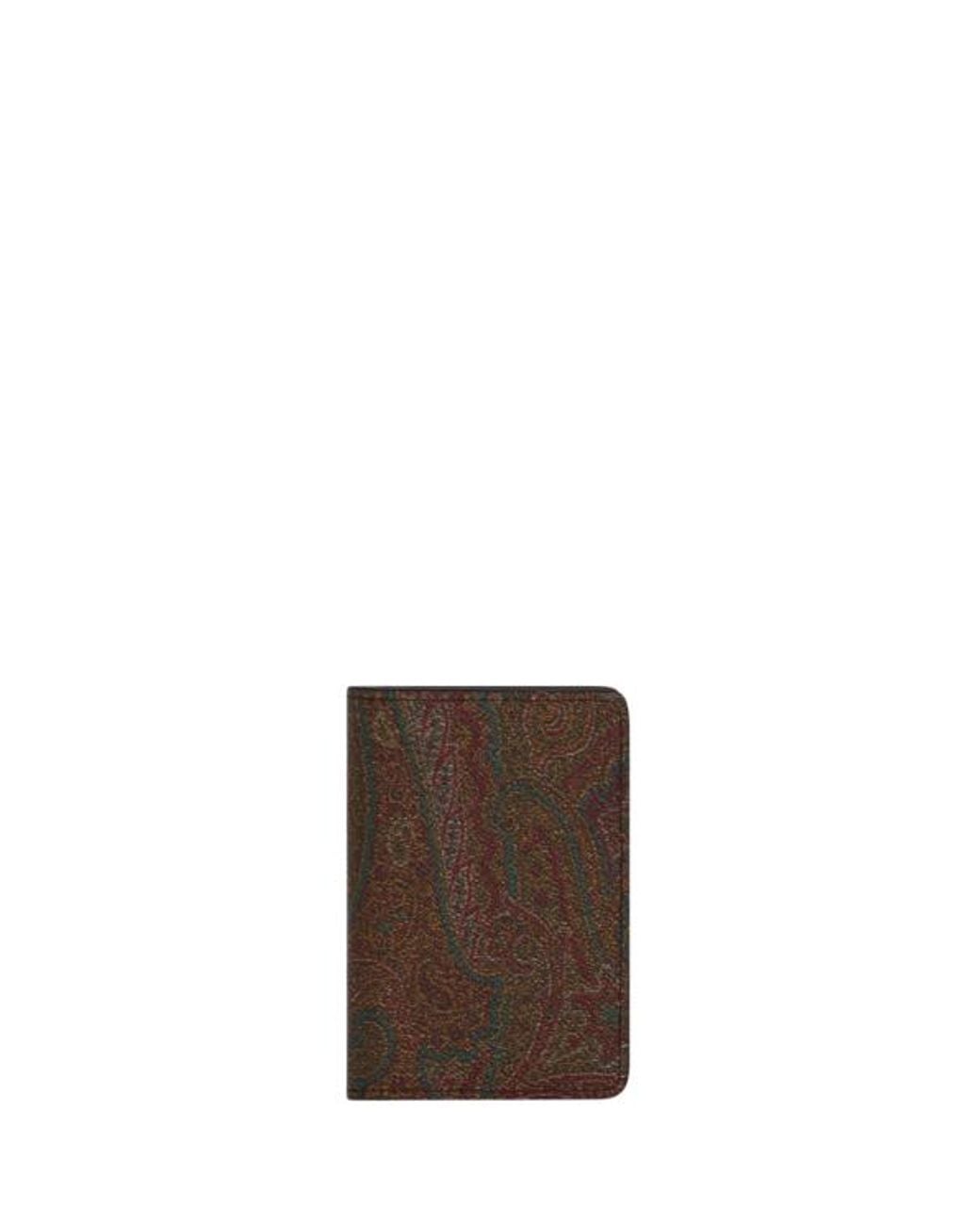 Etro Brown Arnica Document And Card Holder for men