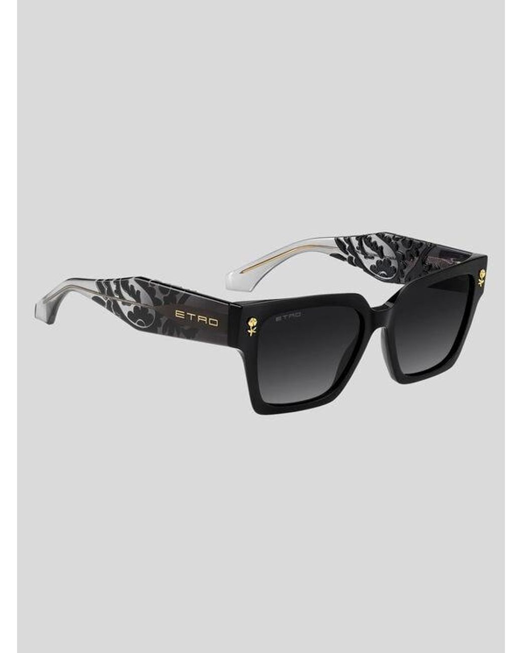 Etro Black Colour Stripes Sunglasses
