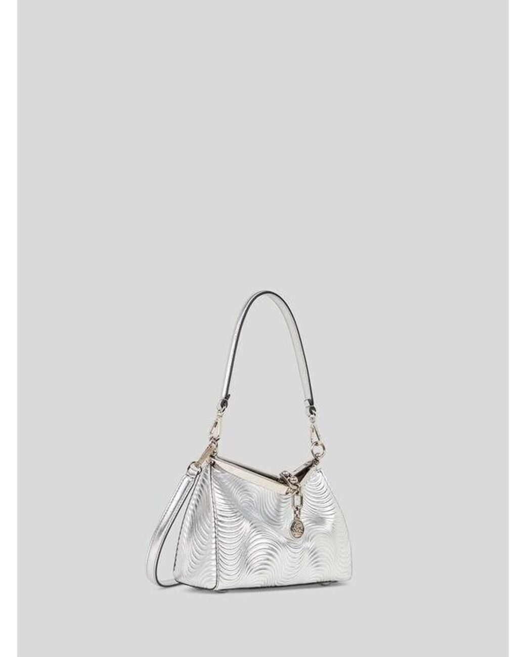 Etro Small Metallic Leather Vela Bag