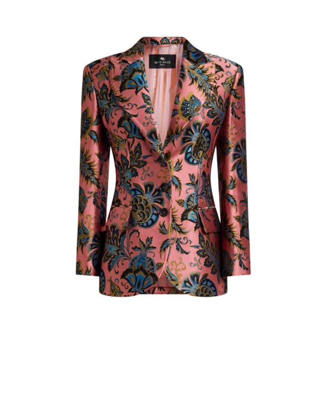 Etro Red Floral Jacquard Jacket