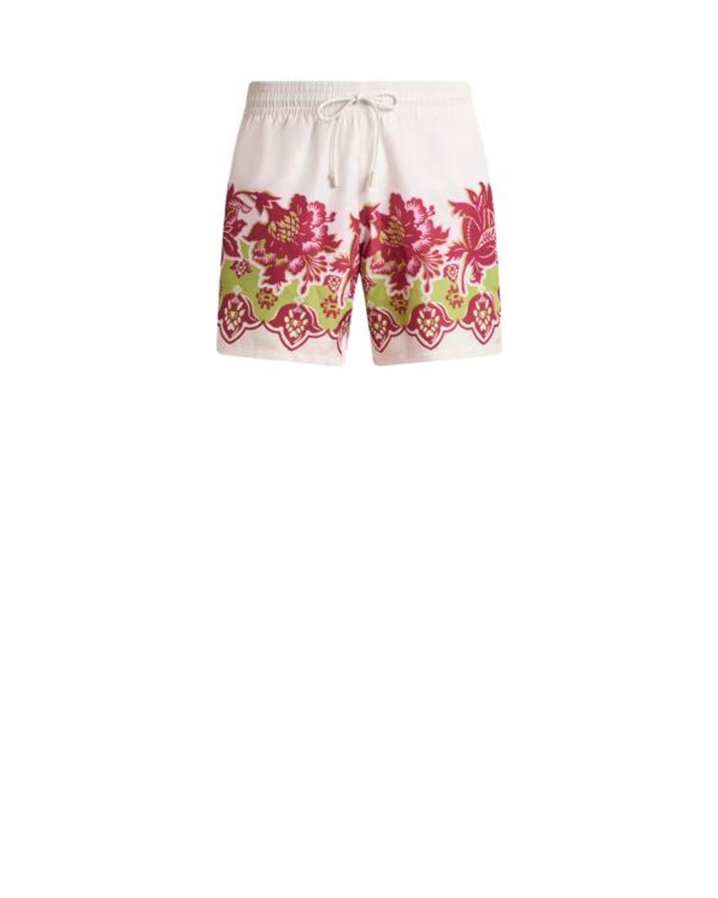 Etro Pink Swimsuit With Placed Floral Print for men