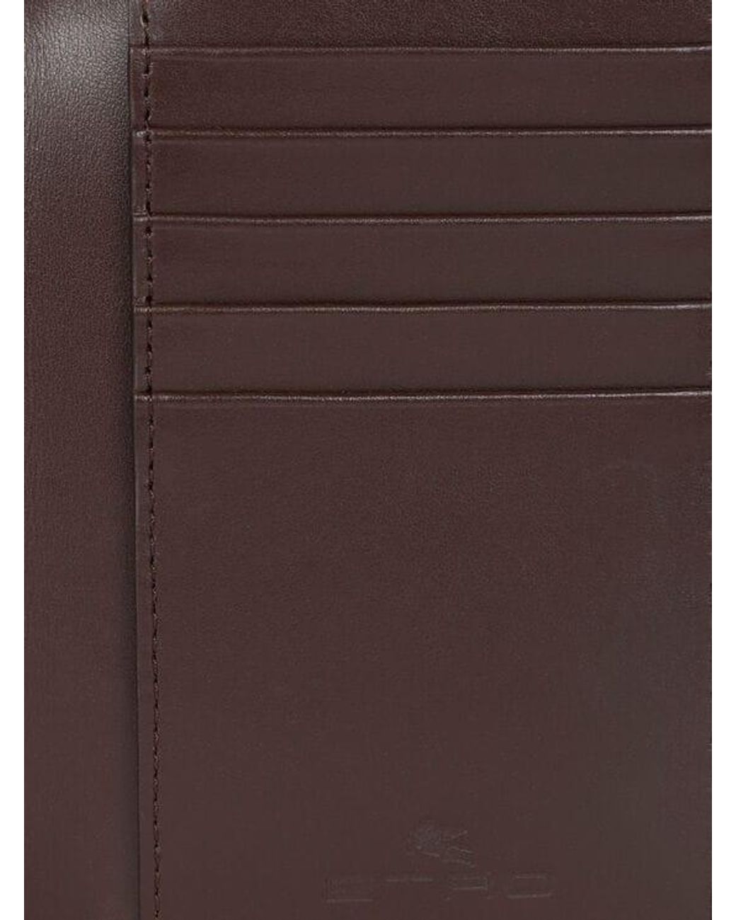 Etro Brown Arnica Passport Case for men