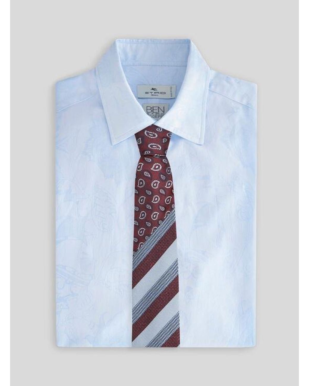 Cravatta Jacquard di Etro in White da Uomo