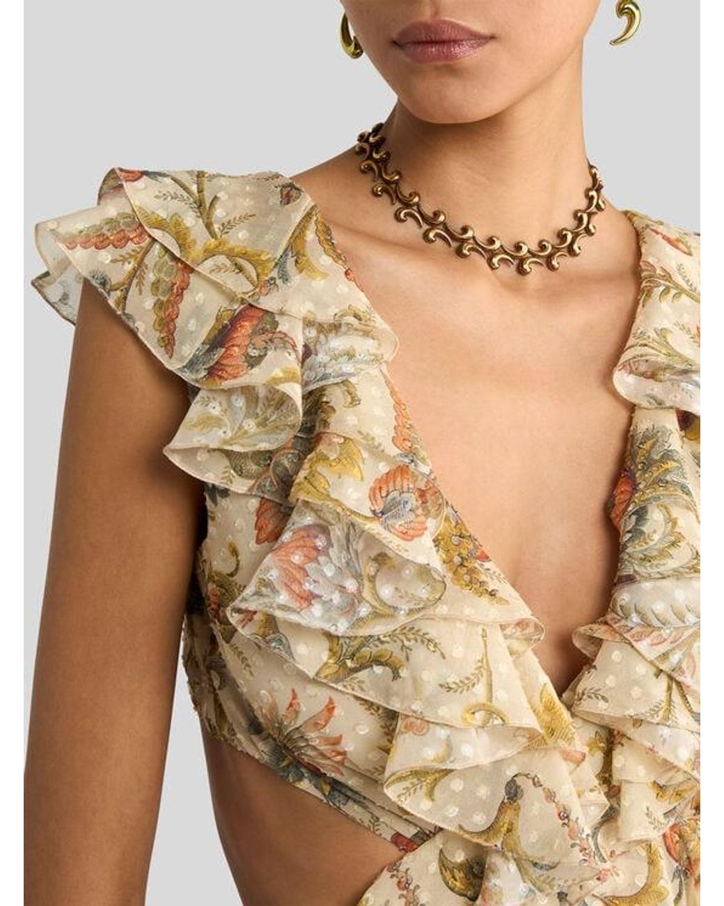 Etro Metallic Long Dress