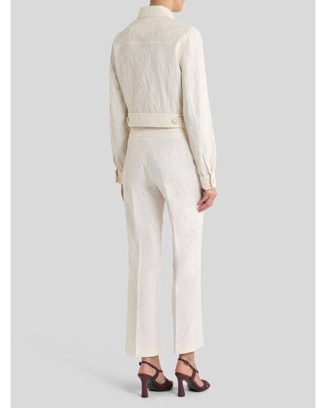 Etro White Cropped Jacket