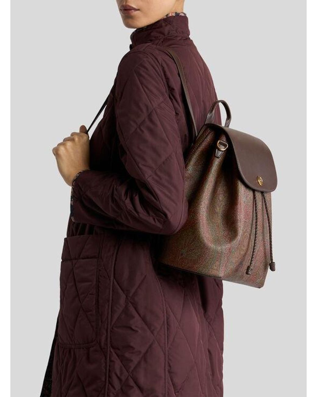 Zaino Essential Medio di Etro in Brown