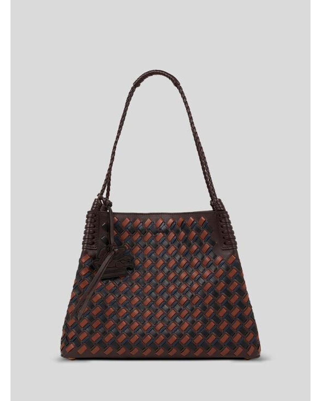 Etro Brown Medium Libra Tote Bag
