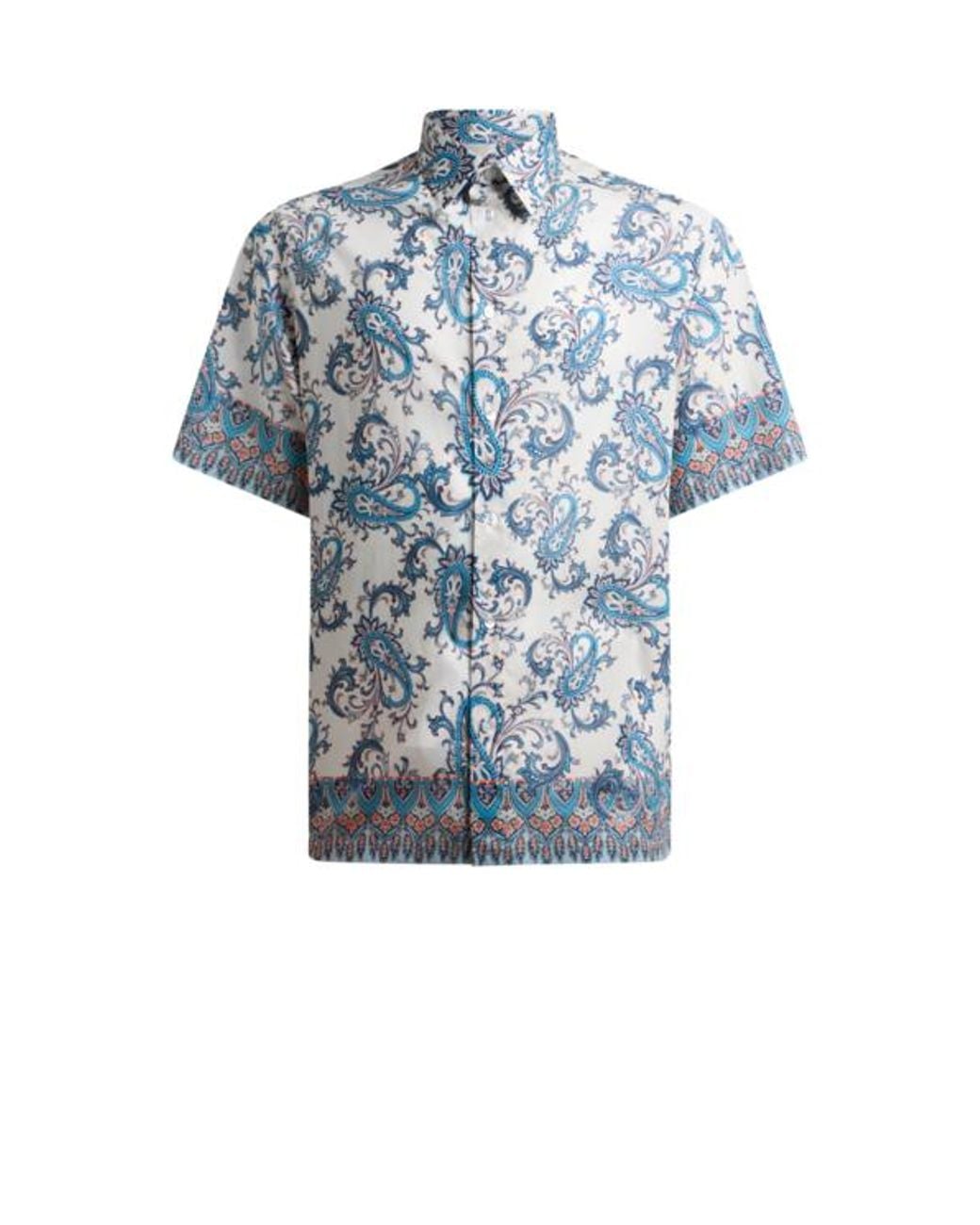 Etro Blue Oversized Shirt for men