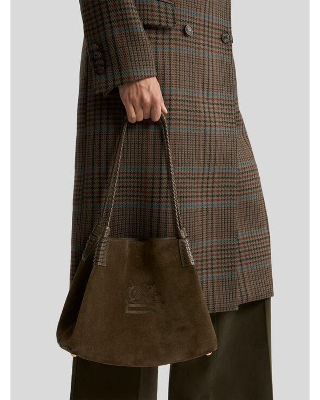Etro Brown Medium Libra Tote Bag