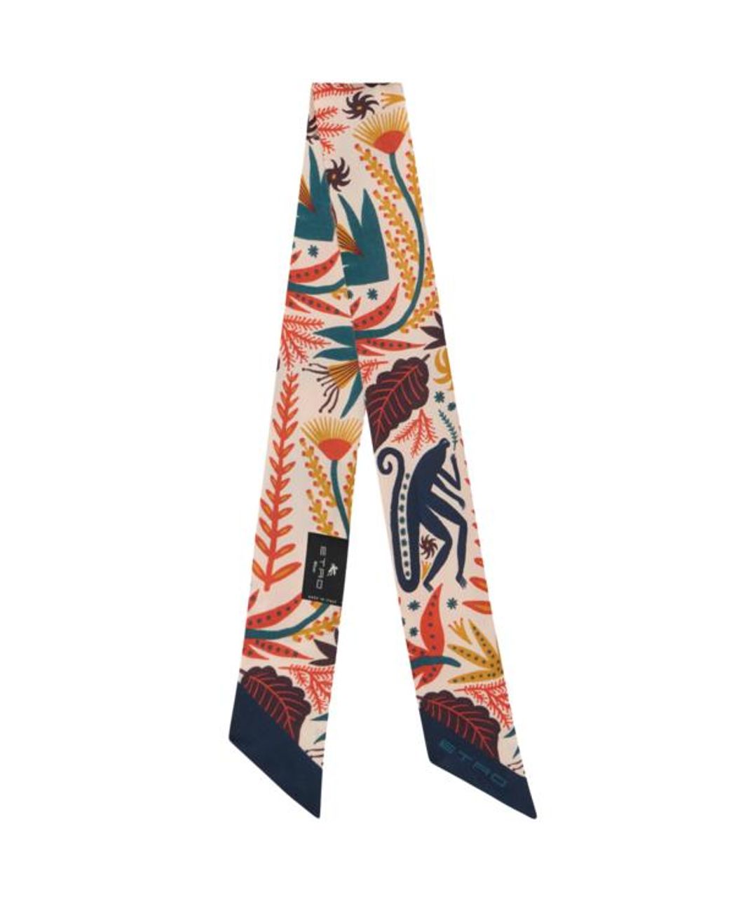 Etro White X Tabby Booth Silk Twill Paisleyina With Placed Print