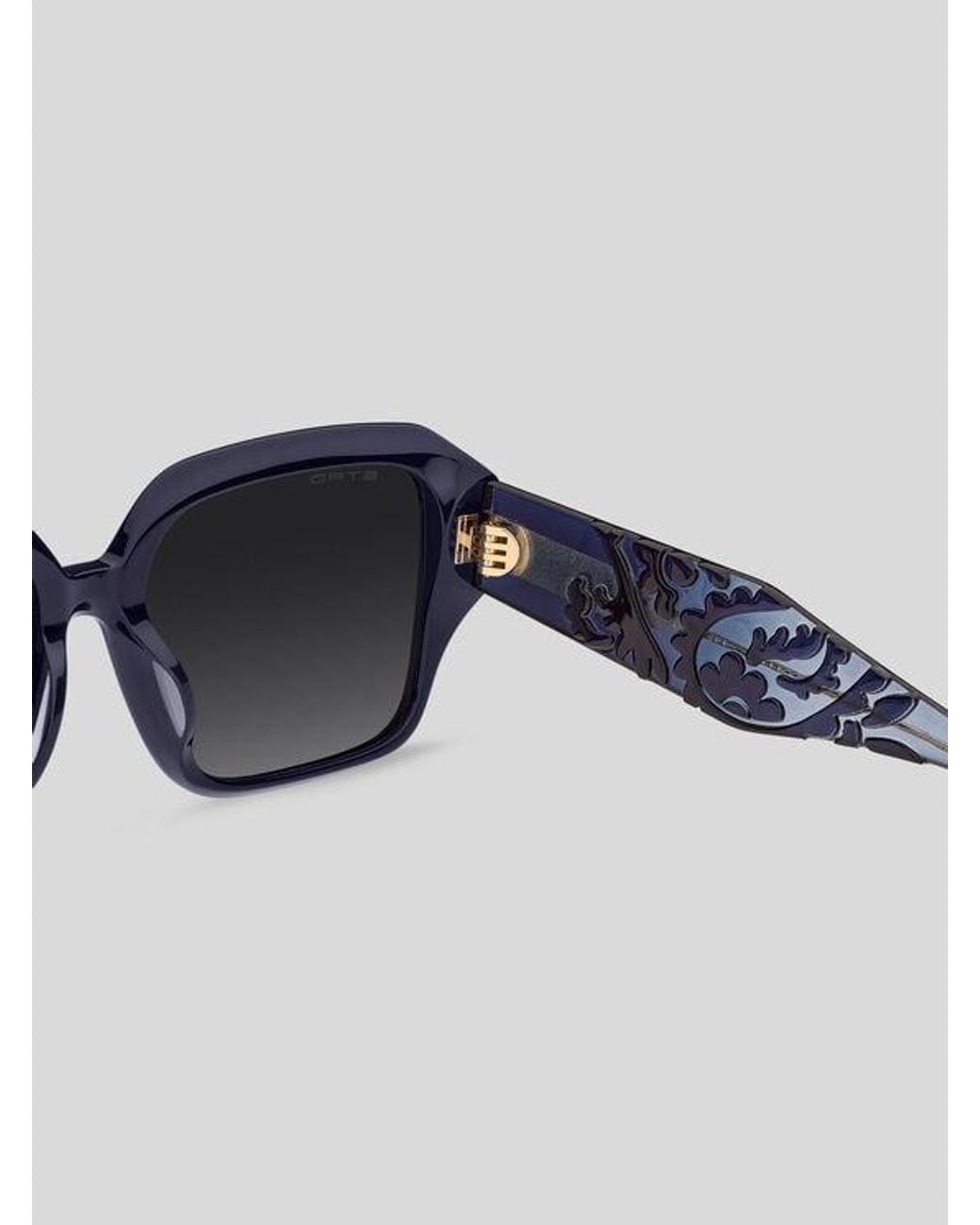 Etro Blue Color Stripes Sunglasses