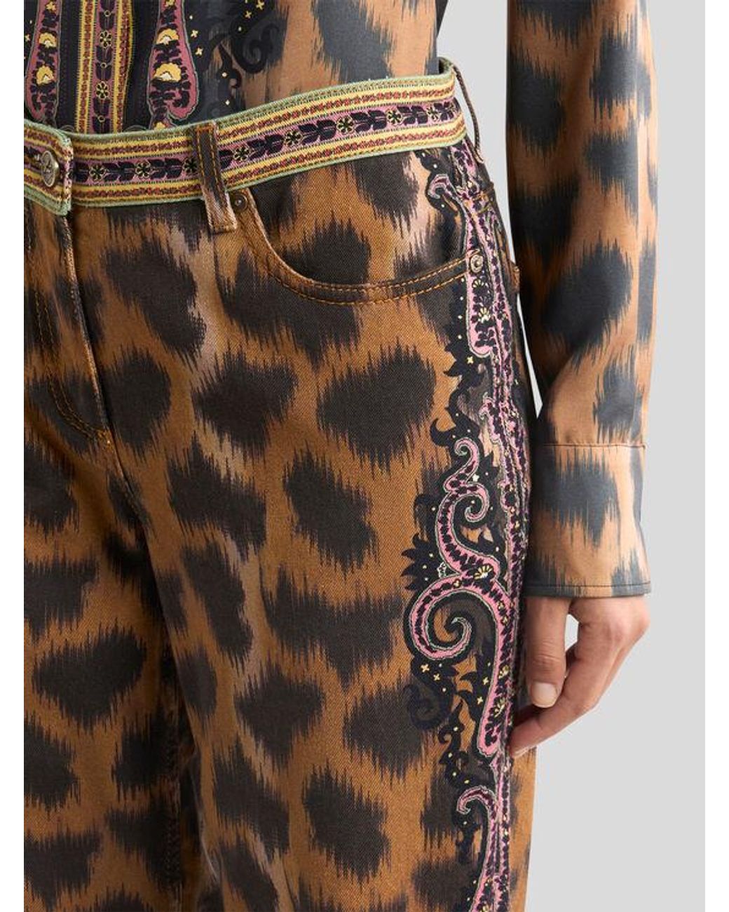 Etro Natural Bootcut Jeans
