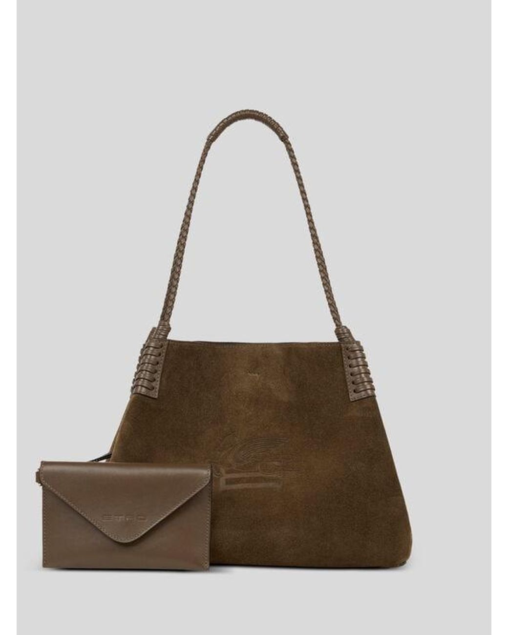 Etro Brown Medium Libra Tote Bag