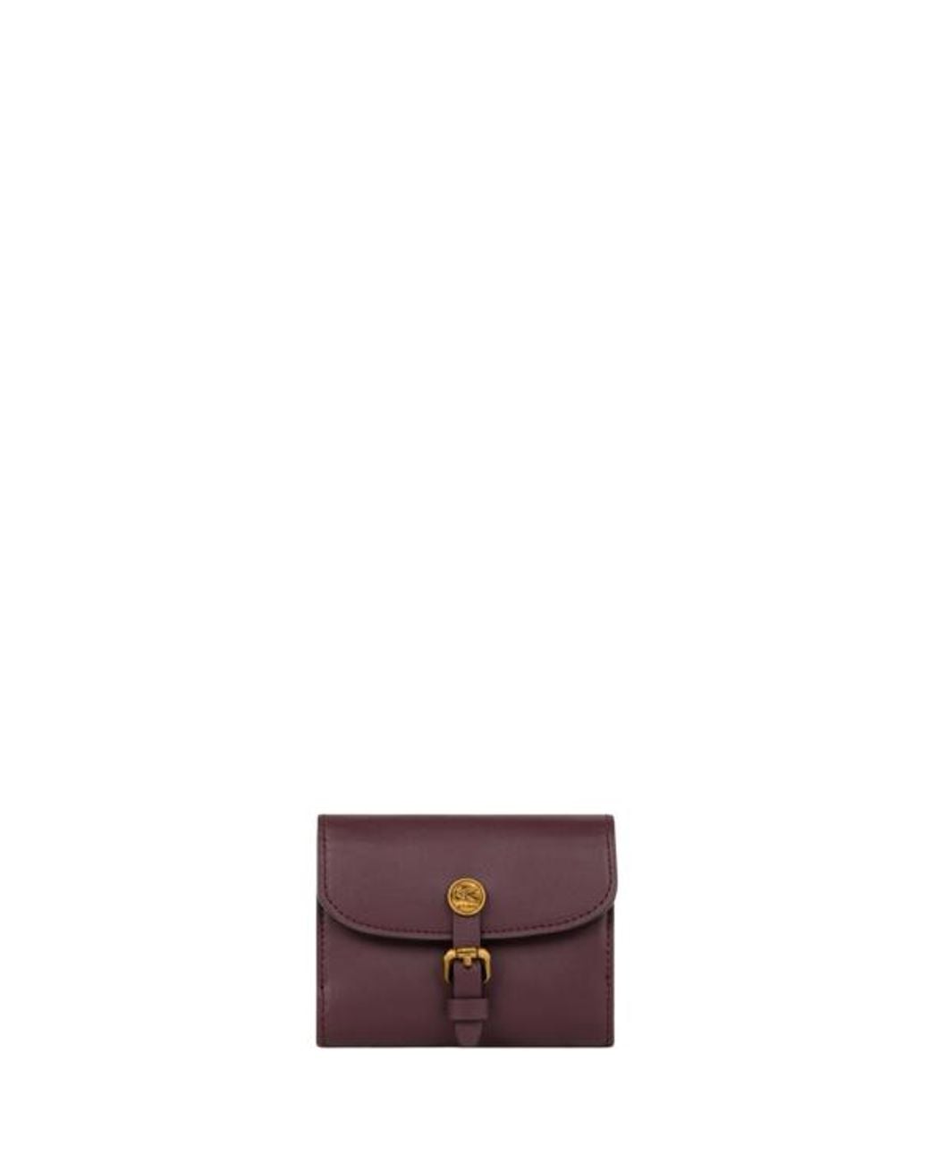 Etro Purple Small Leather Pony Wallet