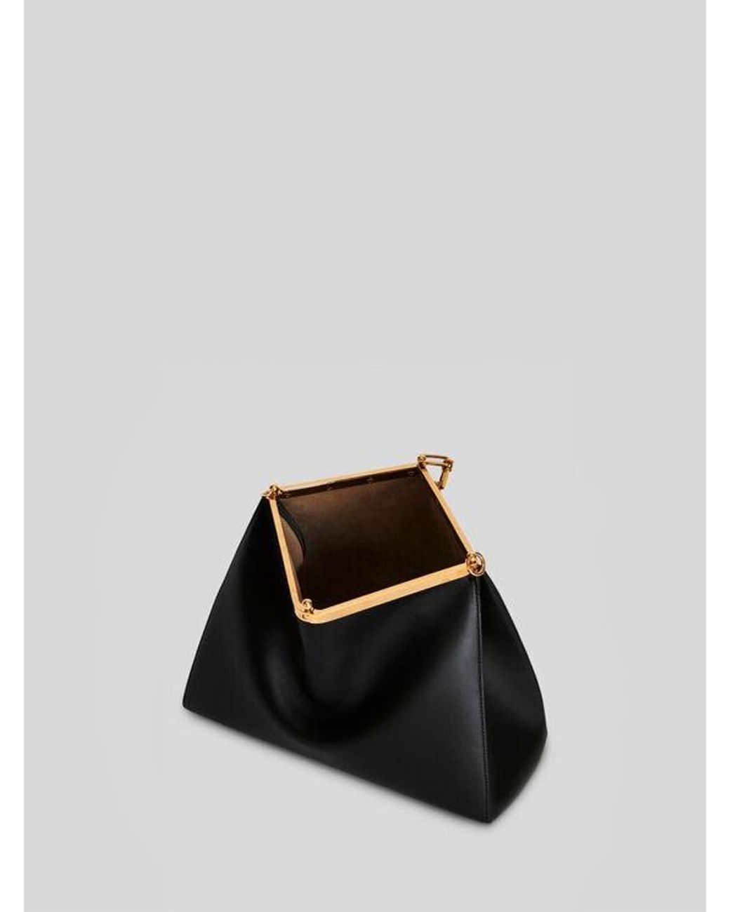 Etro Black Large Leather Vela Bag
