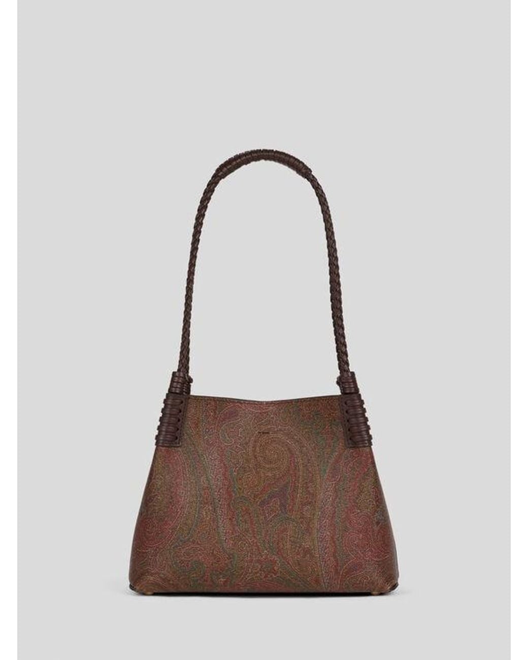 Etro Brown Small Arnica Libra Tote Bag