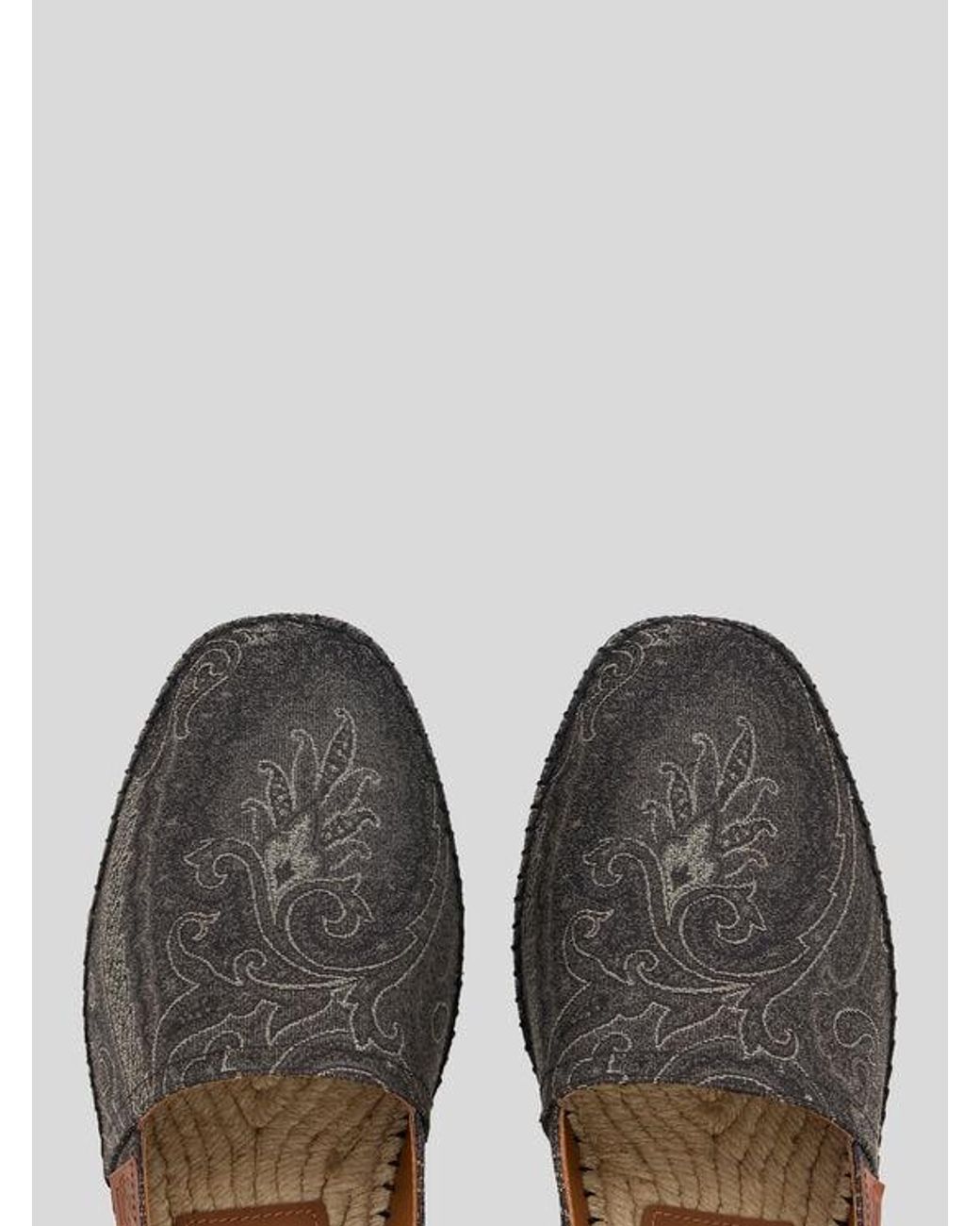 Etro Black Arnica Jacquard Espadrilles for men