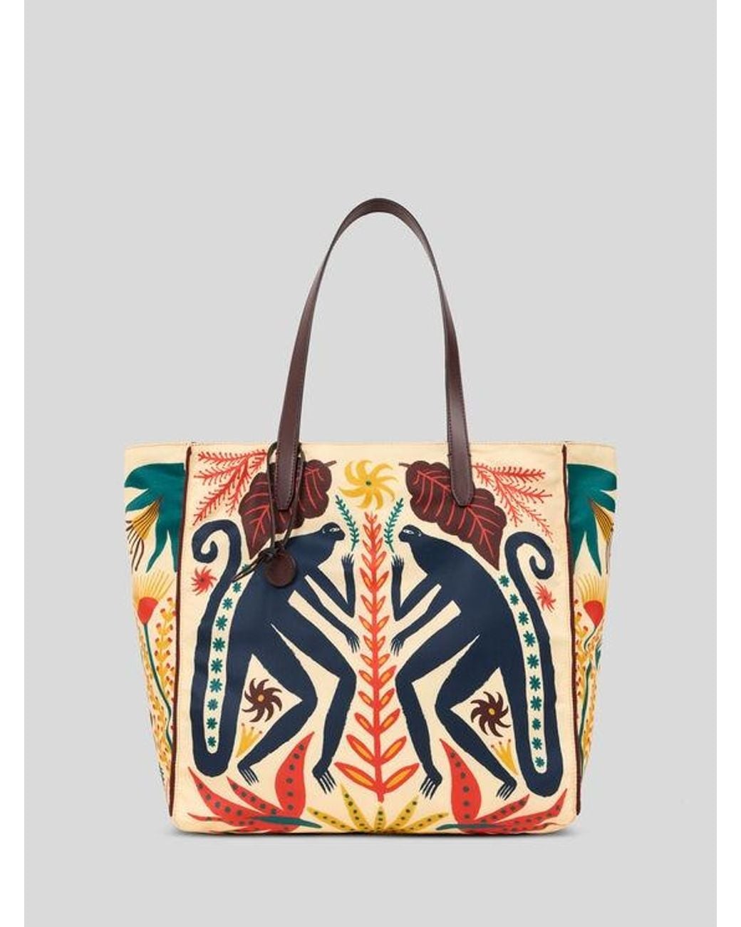 Etro White X Tabby Booth Nylon Unfold Me Bag With Print