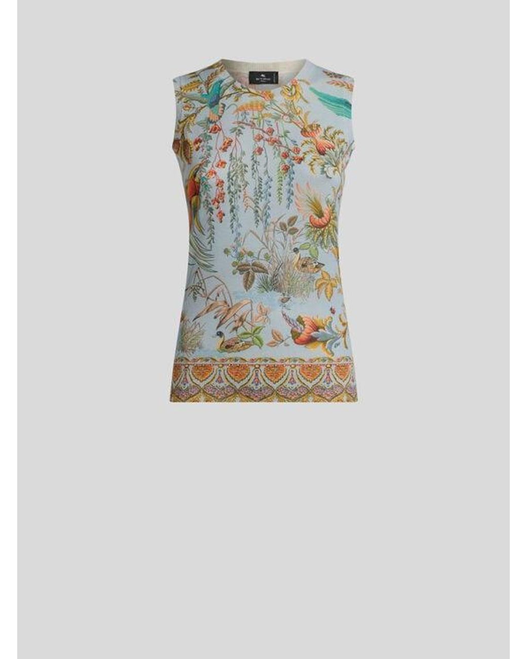 Top di Etro in Blue