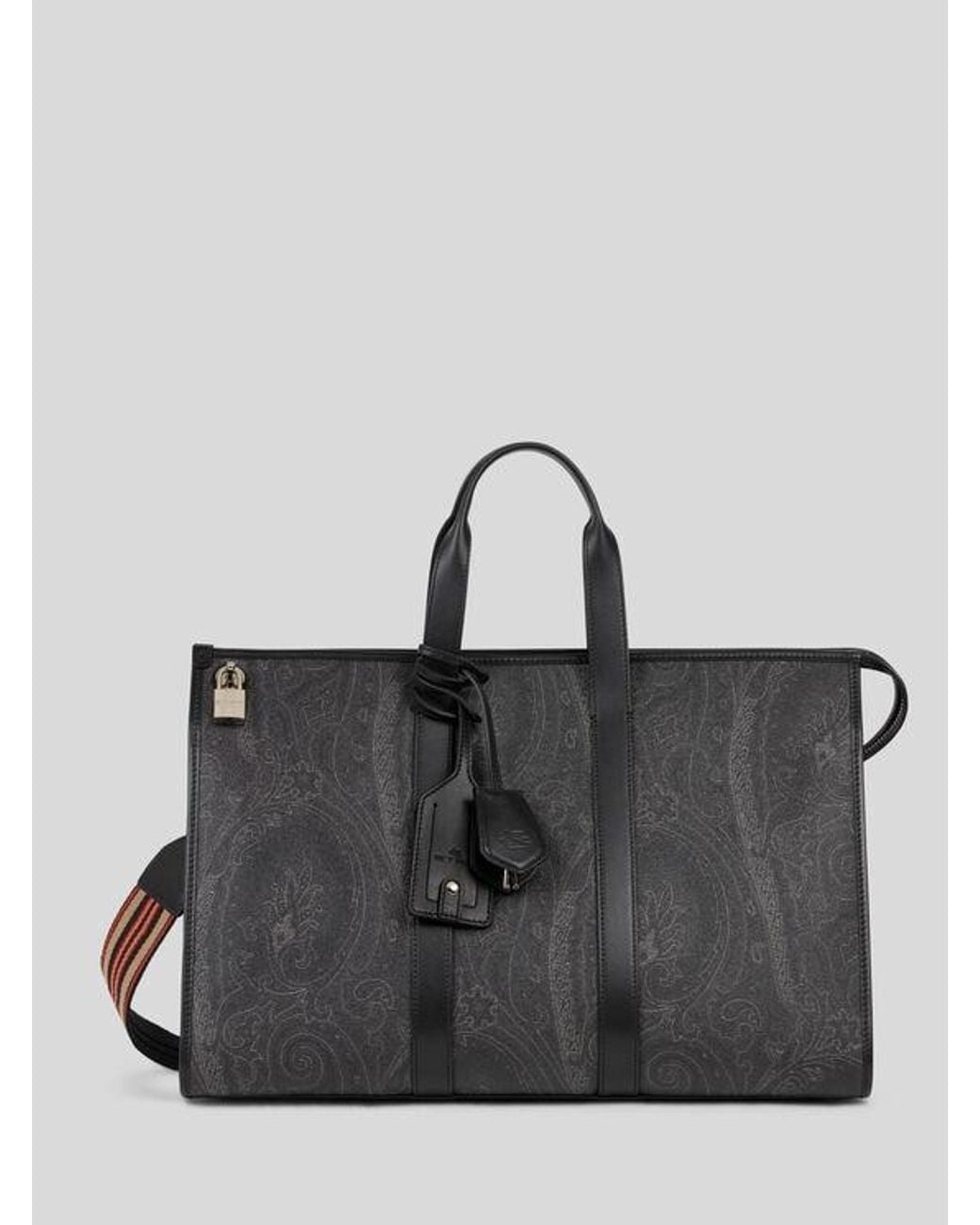 Etro Black Arnica Travel Bag for men