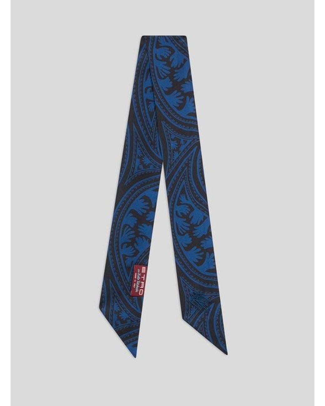 Etro Blue Per Kaito Takahashi Silk Paisleyina for men