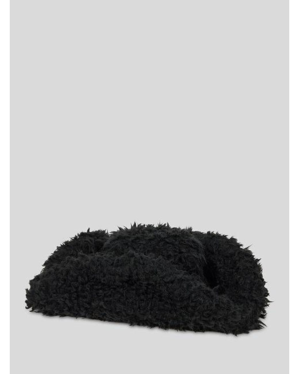 Etro Black Faux Fur Cowboy Hat