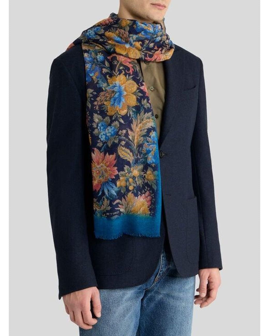 Sciarpa di Etro in Blue da Uomo