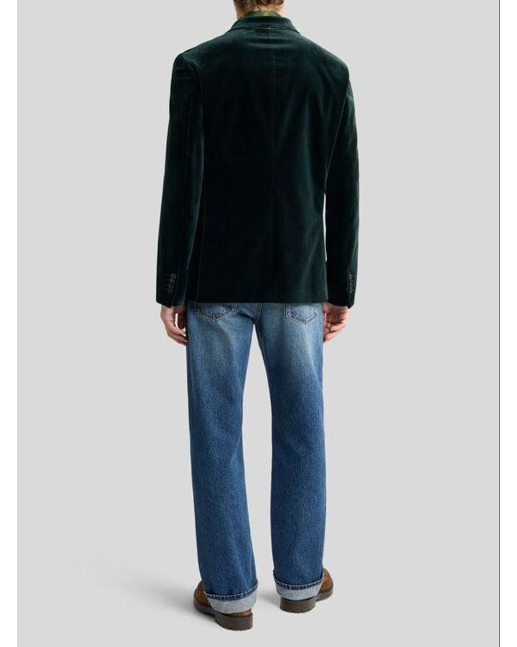 Etro Black Single-Breasted Jacket for men