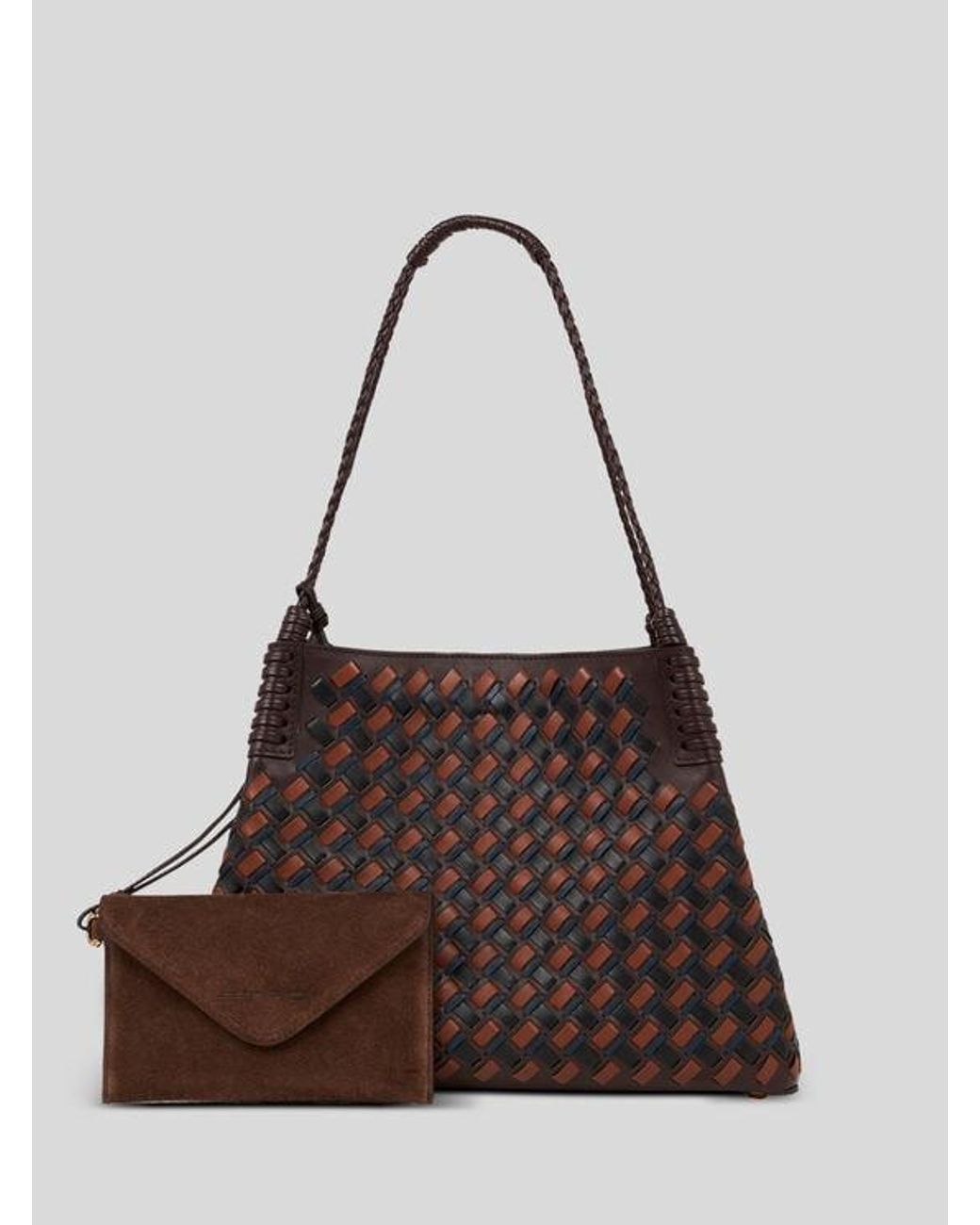 Etro Brown Medium Libra Tote Bag