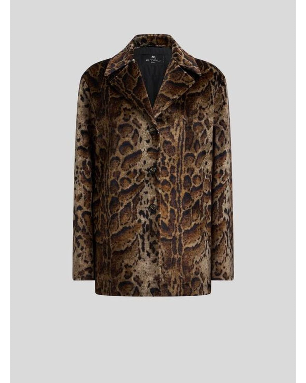 Cappotto Corto di Etro in Brown