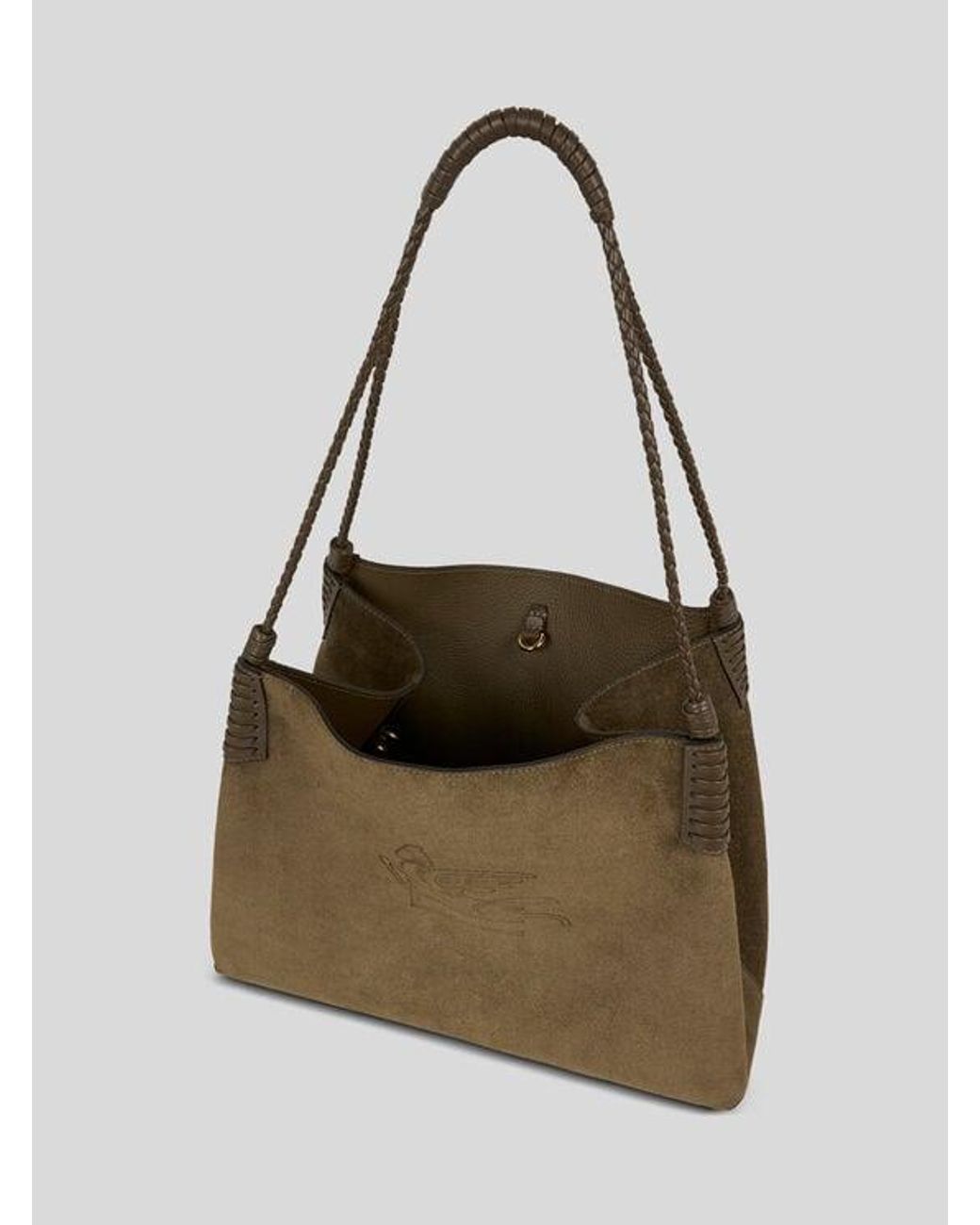 Etro Brown Large Libra Tote Bag