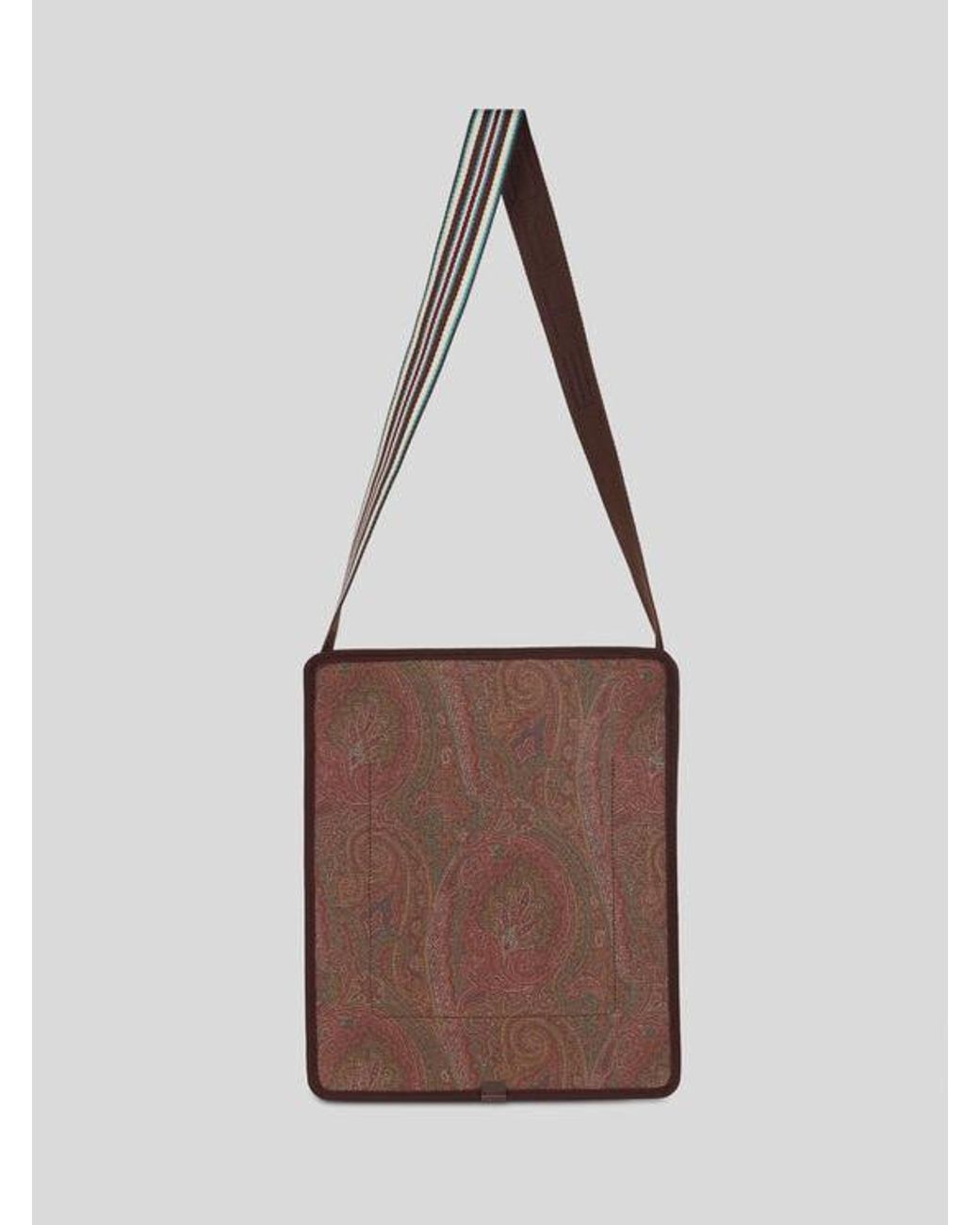 Etro Brown Essential Medium Arnica Bag for men