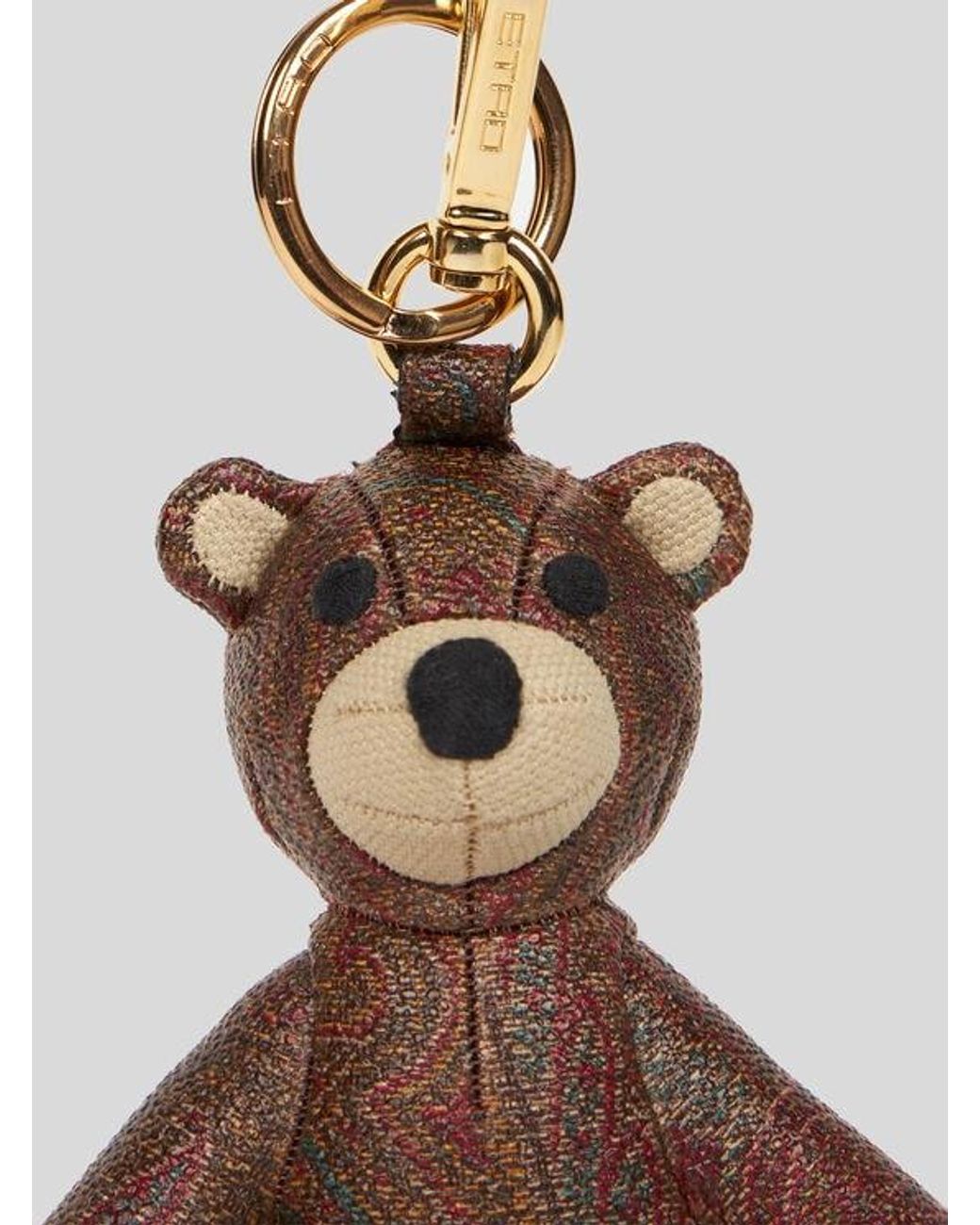 Etro White Arnica Bear Charm