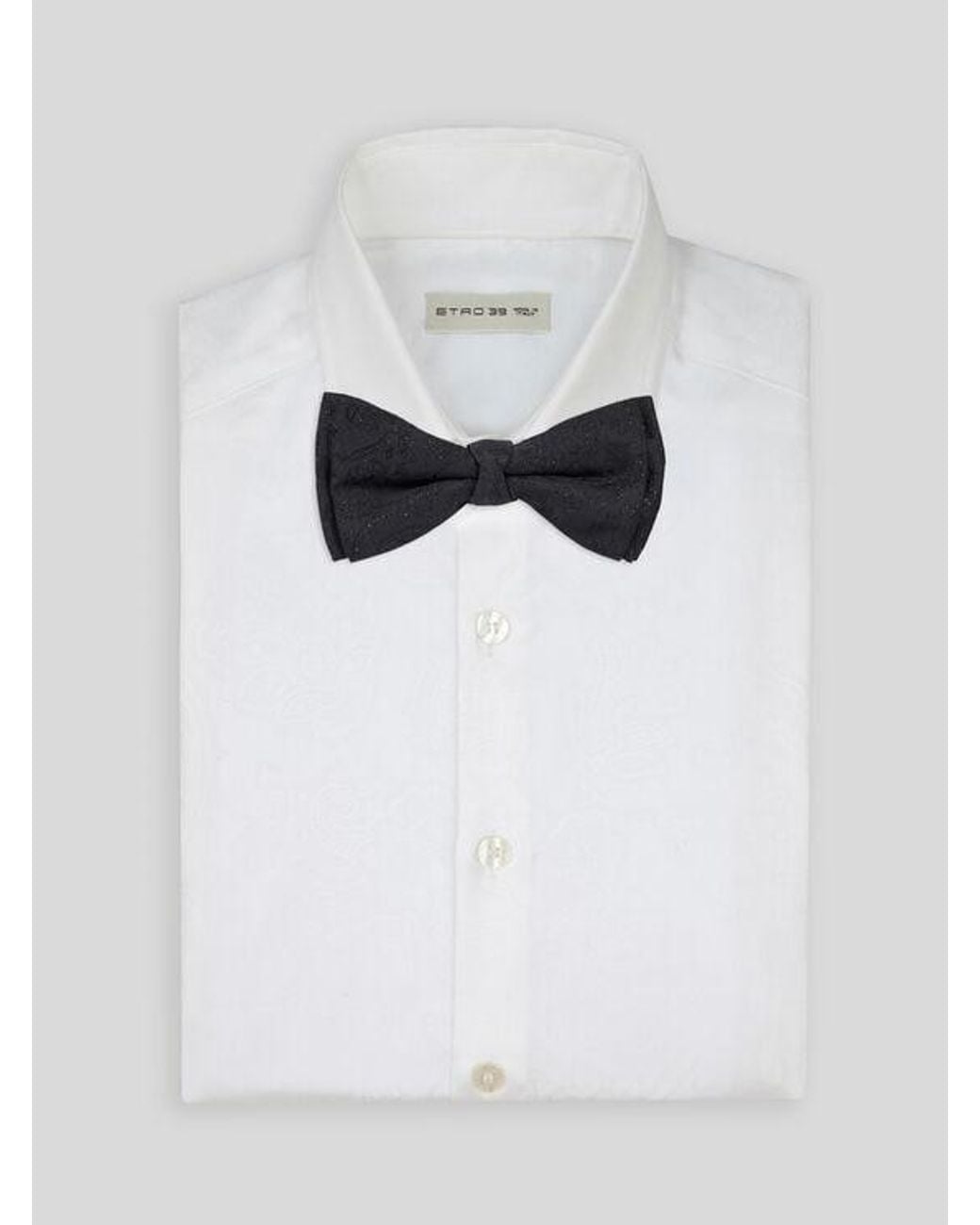 Etro Blue Jacquard Bow Tie for men