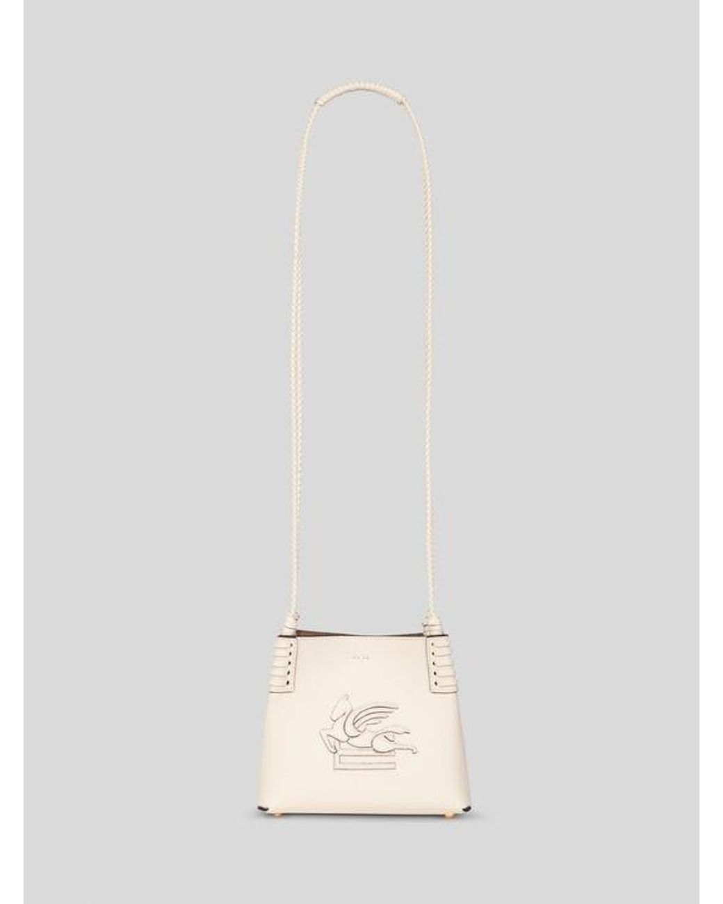 Etro White Mini Libra Tote Bag