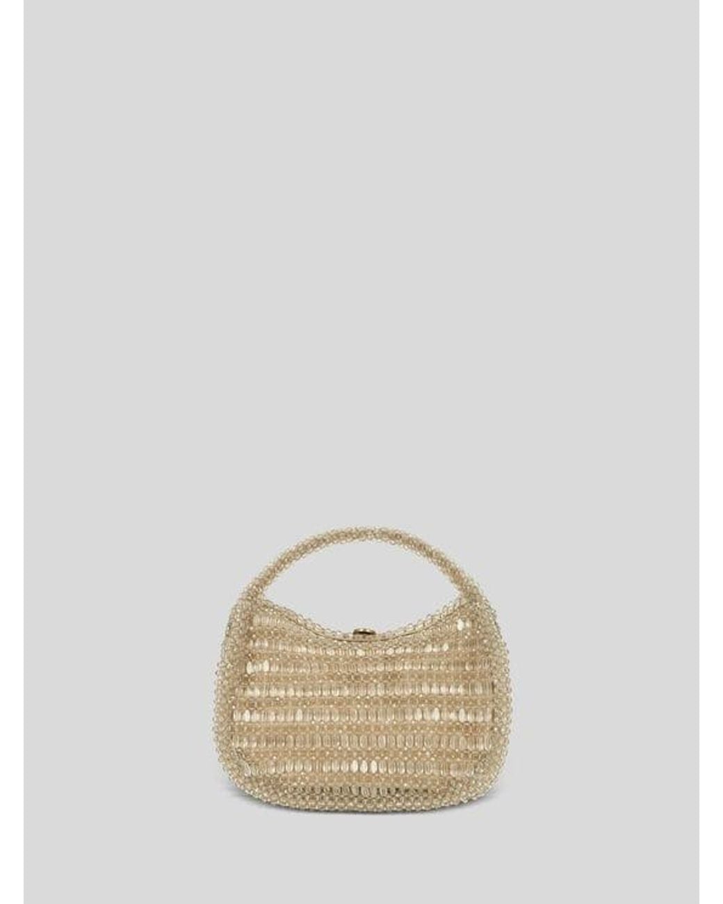 Etro Metallic Small Pony Bag With Embroidered Beads