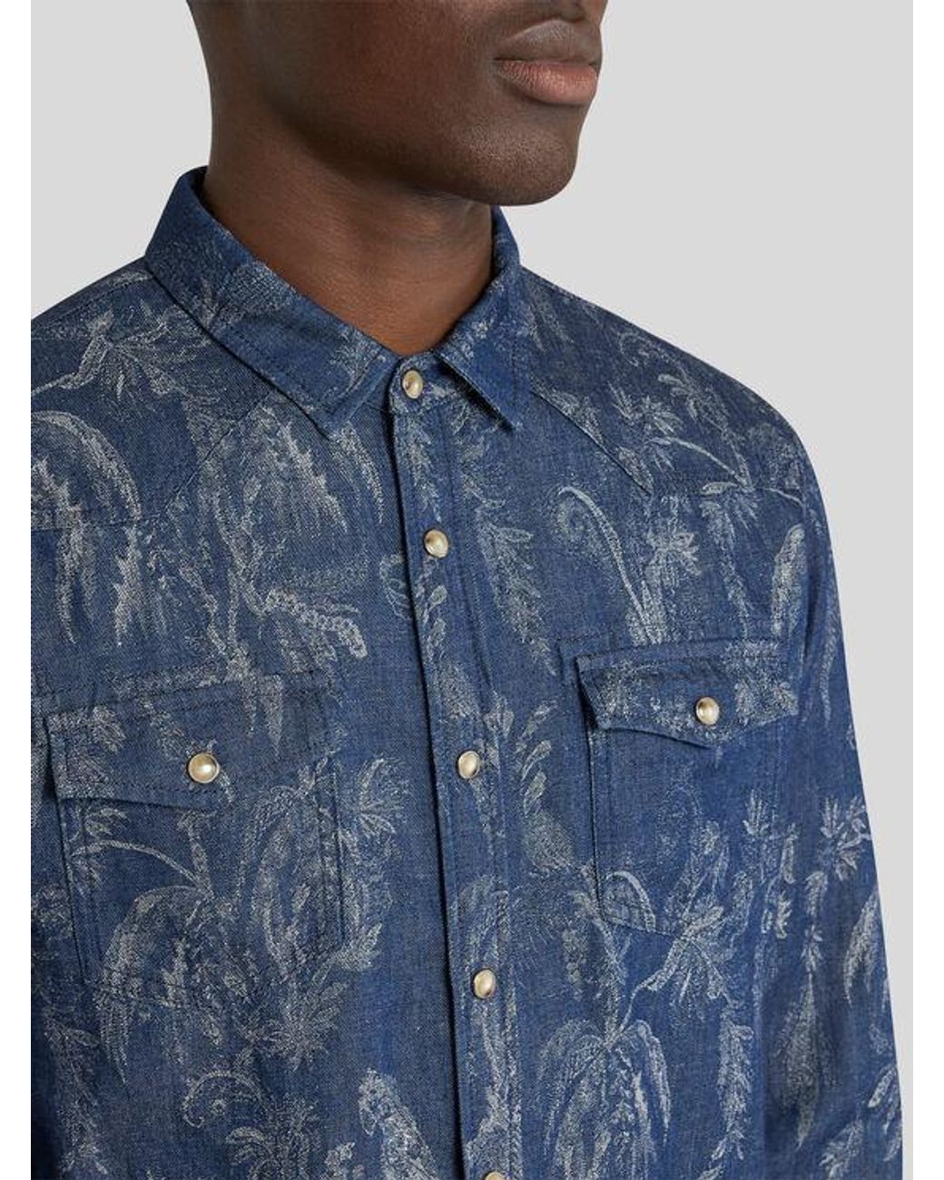 Etro Blue Shirt for men