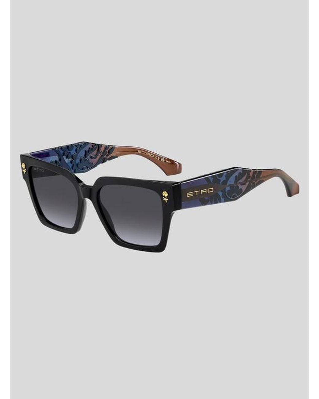 Etro Black Colour Stripes Sunglasses