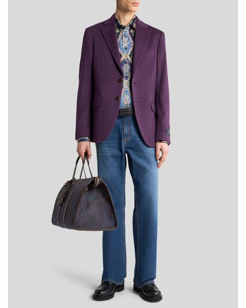 Giacca Monopetto di Etro in Purple da Uomo