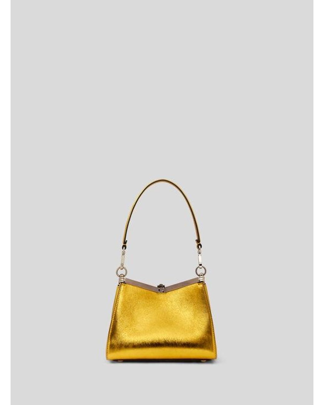 Etro Metallic Small Laminated Vela Bag