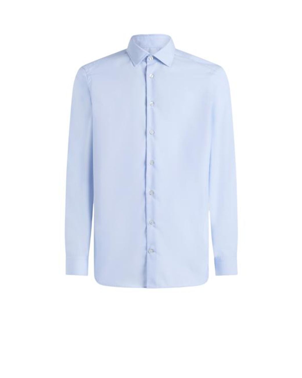Etro Blue Button-Down Shirt With Pegaso for men