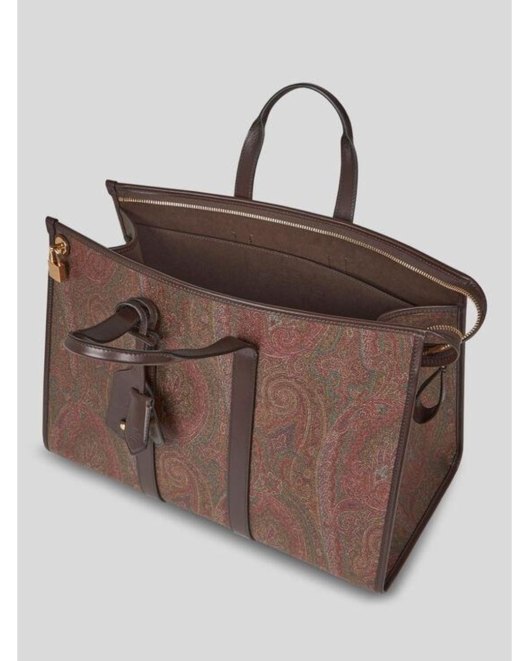 Etro Brown Arnica Travel Bag for men