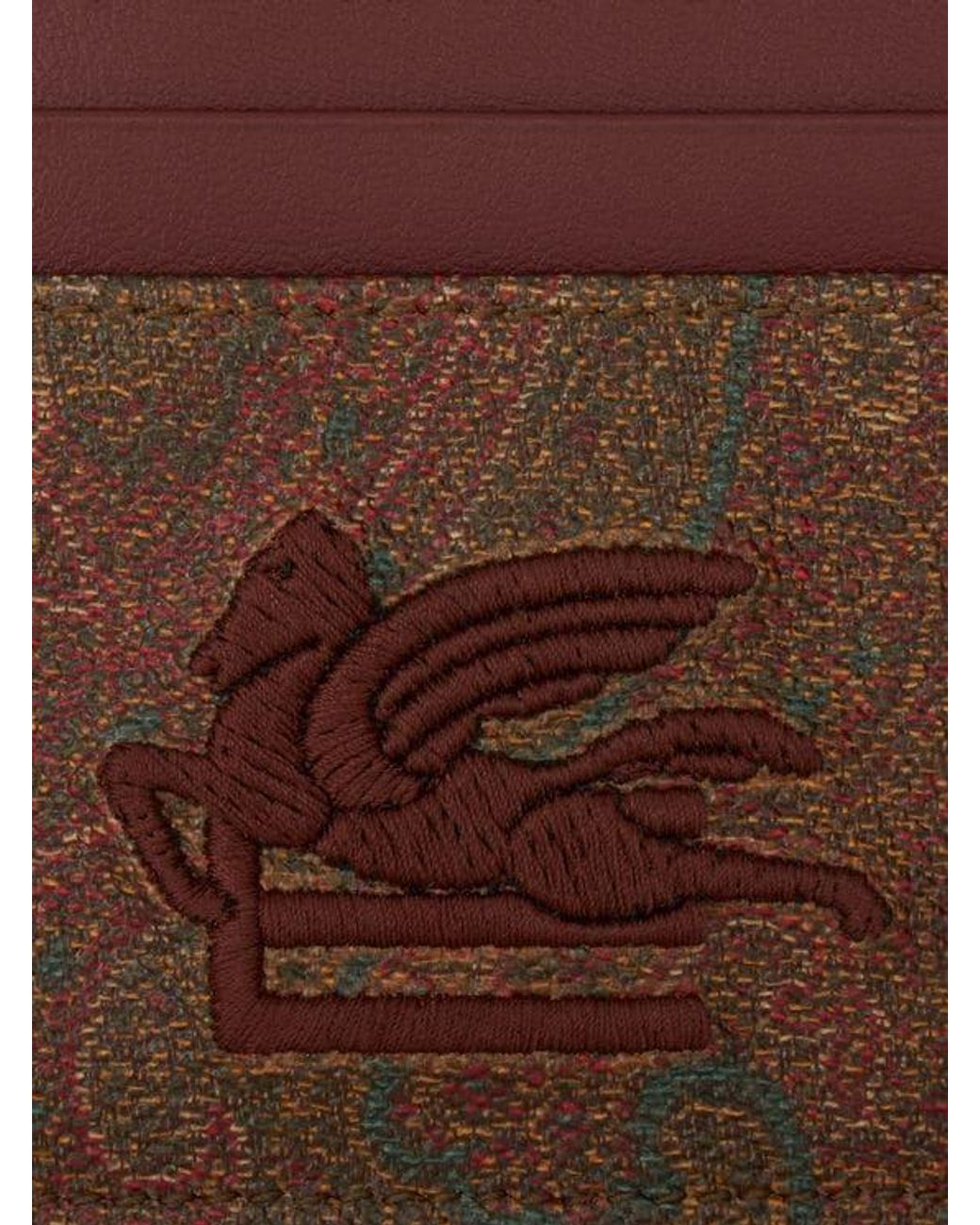 Etro Brown Arnica Card Holder for men