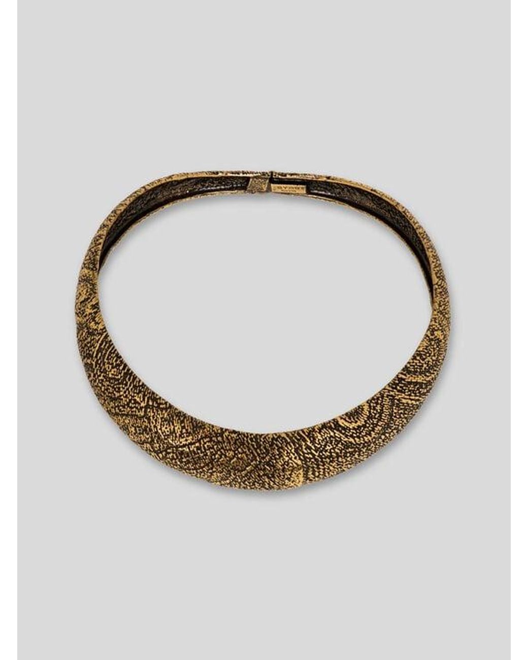 Etro White Choker Necklace With Arnica Motif