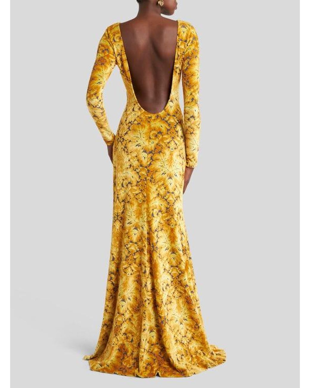 Etro Metallic Chenille Jacquard Dress