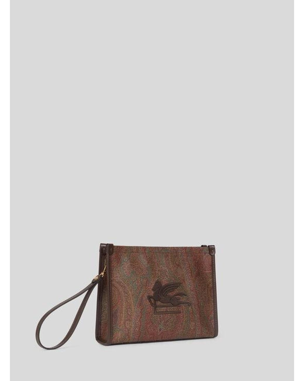 Pouch Arnica Con Pegaso, Donna di Etro in Brown