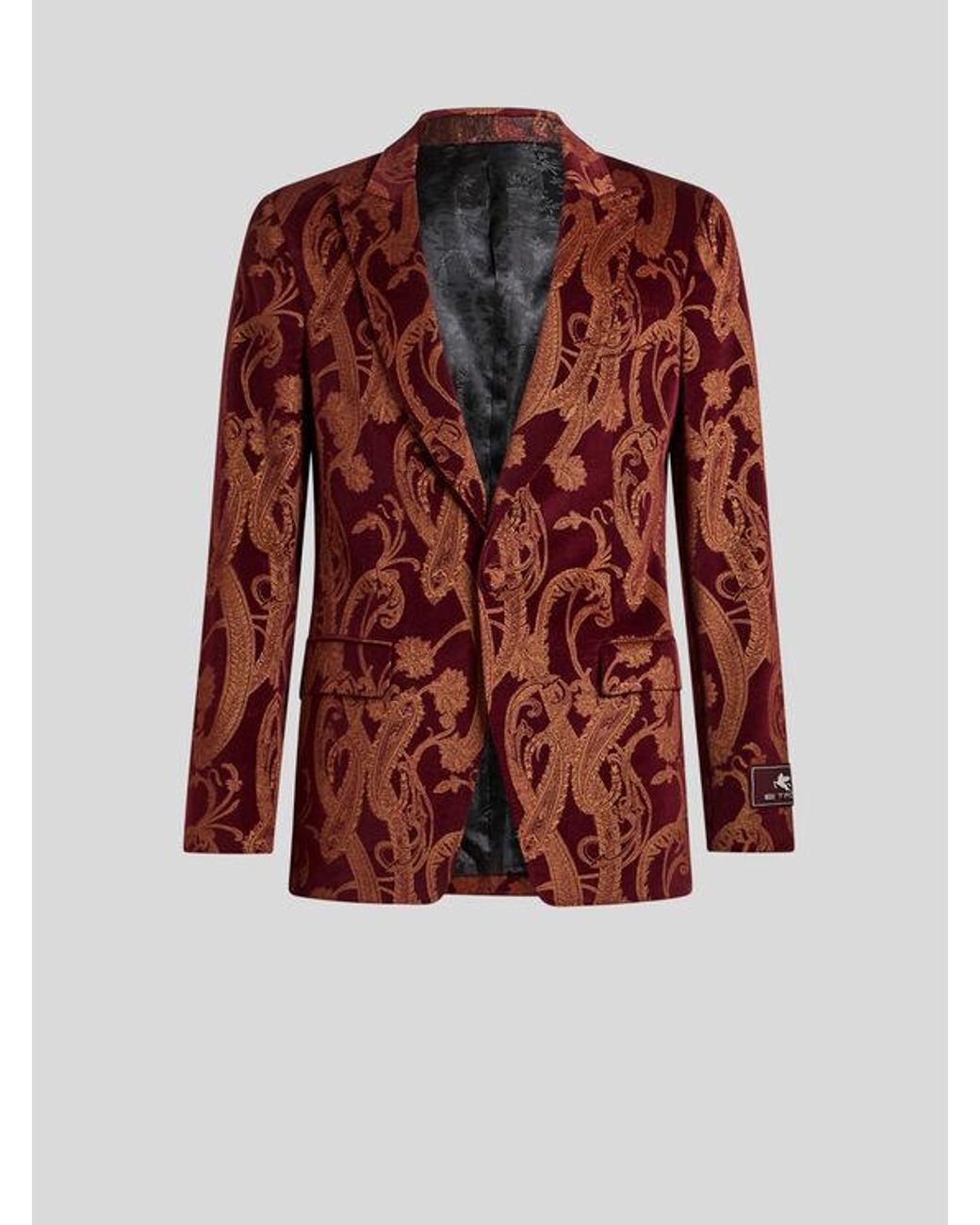ジャケット ETRO 'Pegaso' single-breasted blazer (WRCA004399TTB54 B0711) etro-Multicolour-Single-