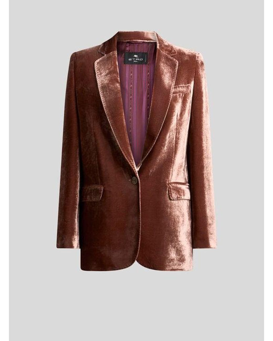Etro Brown Velvet Jacket