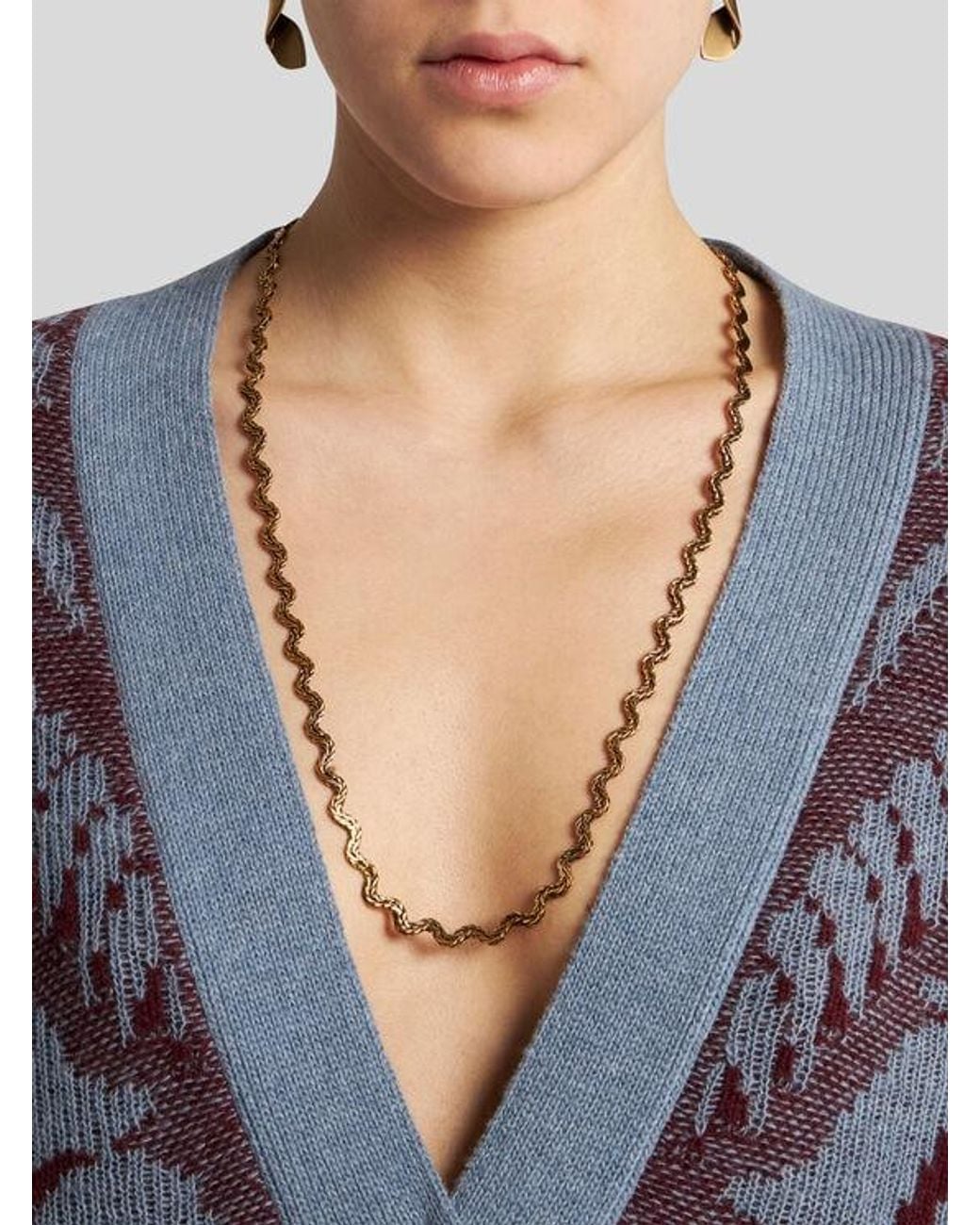 Etro Metallic Charm Necklace