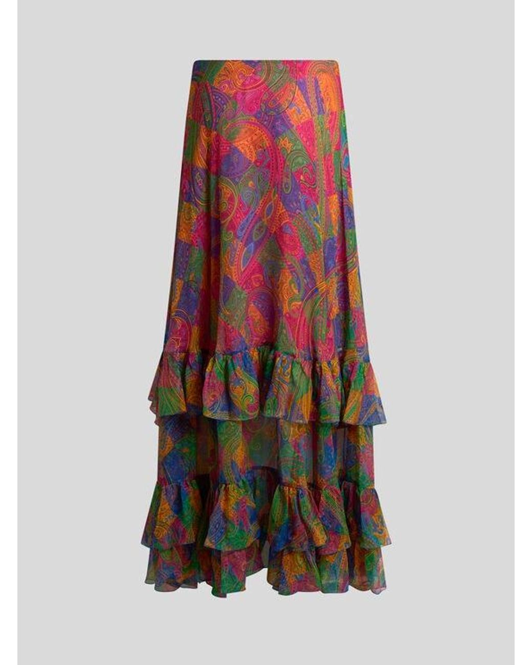 Gonna Lunga di Etro in Red